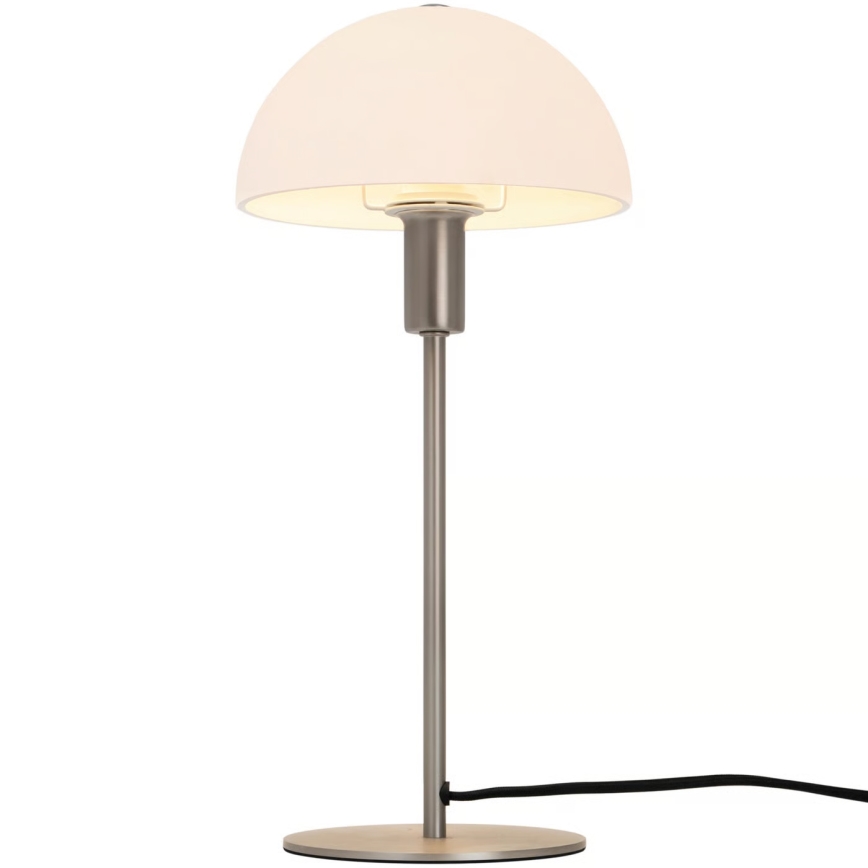 Nordlux - Galda lampa ELLEN 1xE14/40W/230V matēts hroms/balts