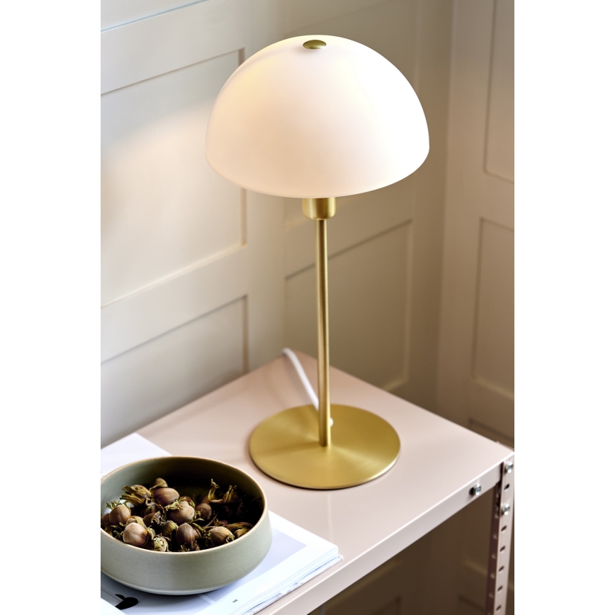 Nordlux - Galda lampa ELLEN 1xE14/40W/230V zelta/balta