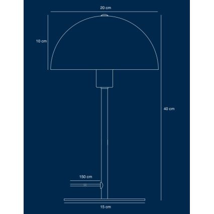 Nordlux - Galda lampa ELLEN 1xE14/40W/230V zelta/melna