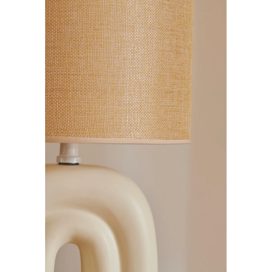 Nordlux - Galda lampa HAZE 1xE27/40W/230V bēša