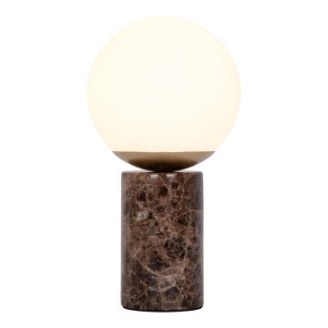 Nordlux - Galda lampa LILLY 1xE14/25W/230V marmors/brūna
