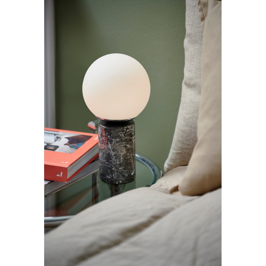 Nordlux - Galda lampa LILLY 1xE14/25W/230V marmors/pelēka