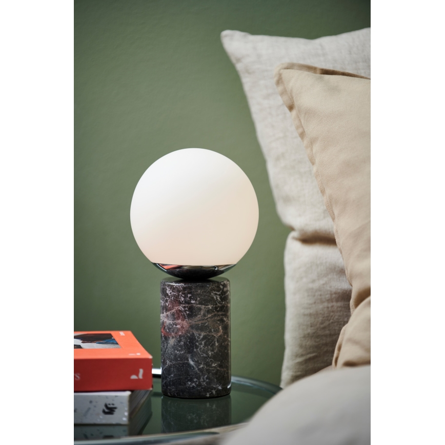Nordlux - Galda lampa LILLY 1xE14/25W/230V marmors/pelēka