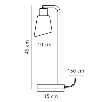 Nordlux - Galda lampa MOLLI 1xE14/25W/230V
