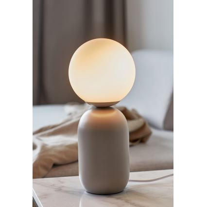 Nordlux - Galda lampa NOTTI 1xE14/25W/230V pelēka