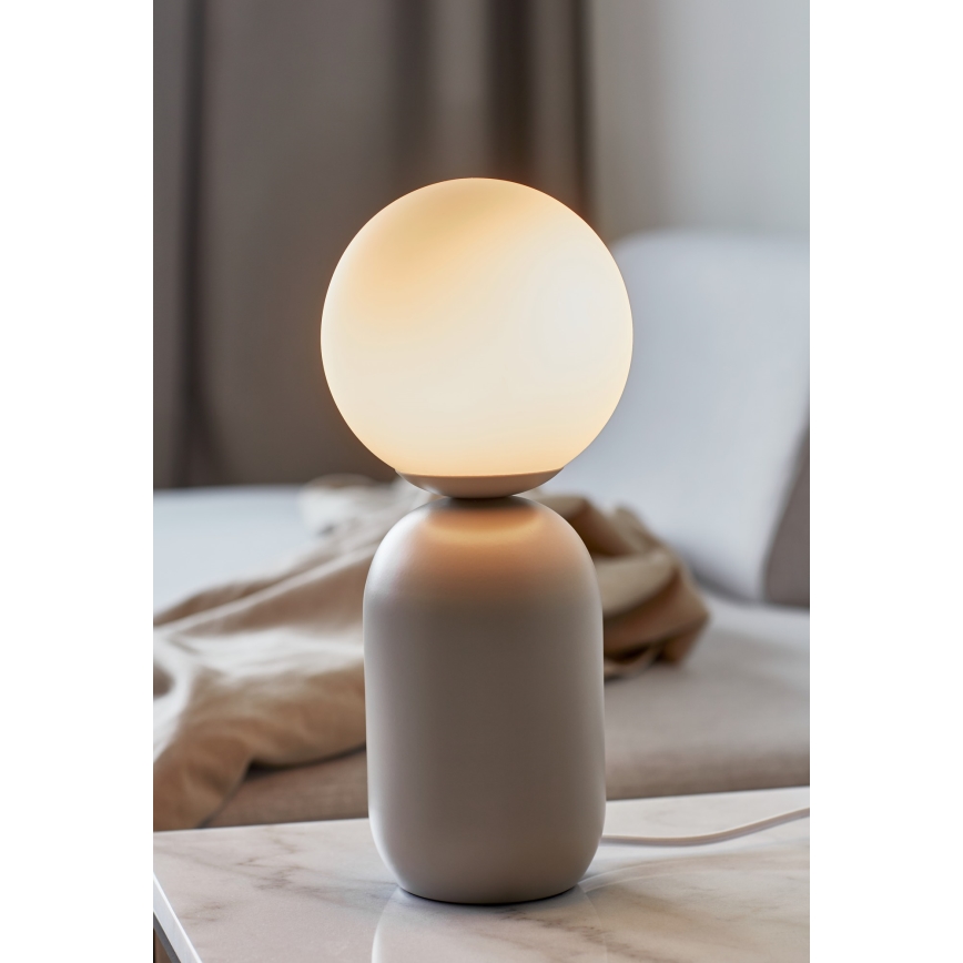Nordlux - Galda lampa NOTTI 1xE14/25W/230V pelēka