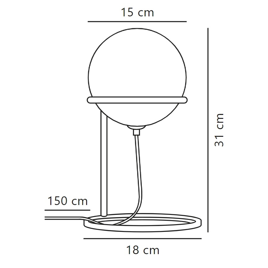 Nordlux - Galda lampa WILSON 1xG9/5W/230V melna
