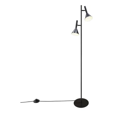 Nordlux - Grīdas lampa KELVIS 2xGU10/12W/230V melna