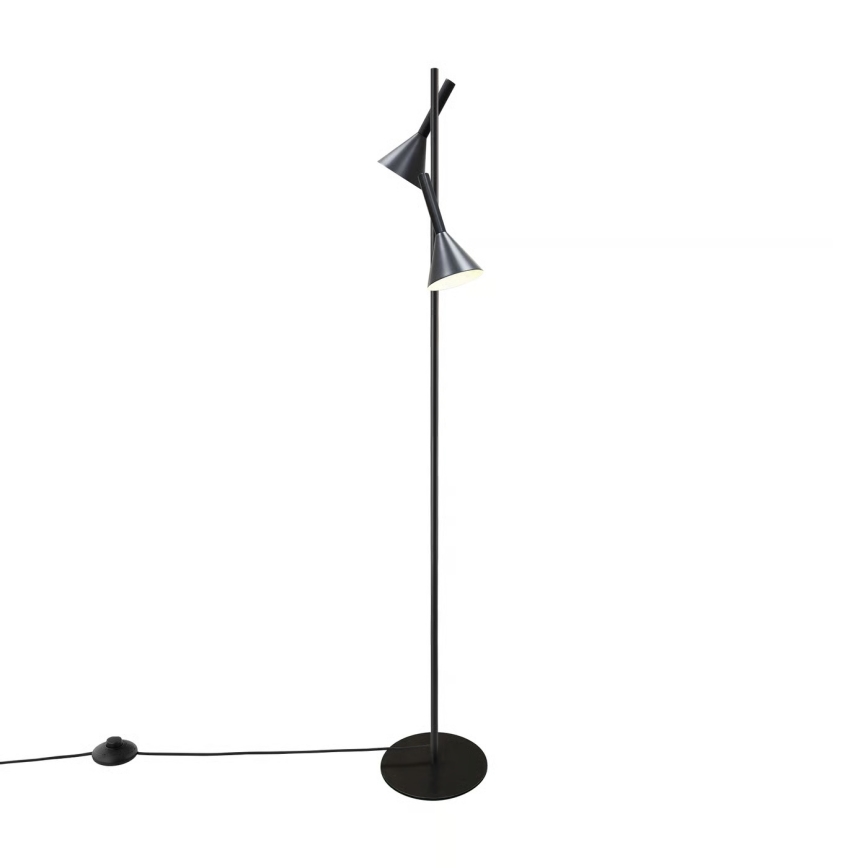 Nordlux - Grīdas lampa KELVIS 2xGU10/12W/230V melna