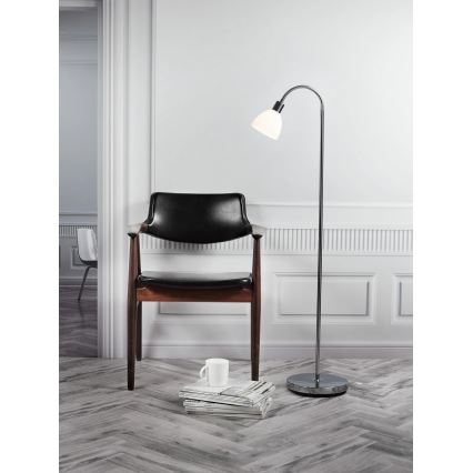 Nordlux - Grīdas lampa RAY 1xE14/25W/230V spīdīgs hroms