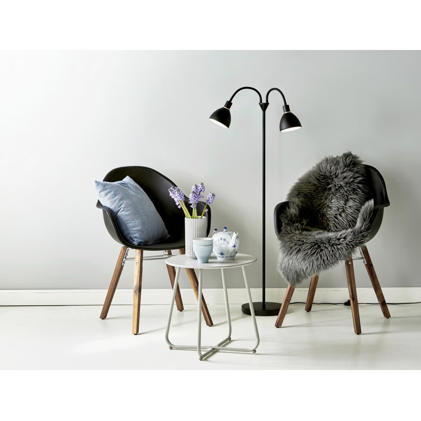 Nordlux - Grīdas lampa RAY 2xE14/25W/230V melna