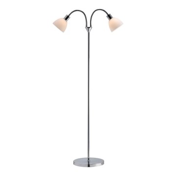 Nordlux - Grīdas lampa RAY 2xE14/25W/230V spīdīgs hroms