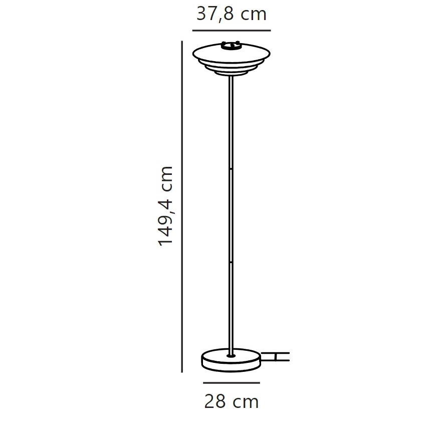 Nordlux - Grīdas stāvlampa BRETAGNE 1xG9/25W/230V antracīta