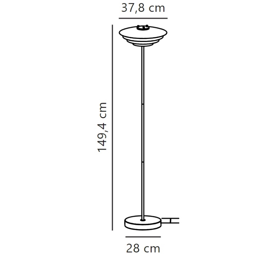 Nordlux - Grīdas stāvlampa BRETAGNE 1xG9/25W/230V balta