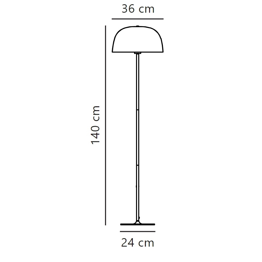 Nordlux - Grīdas stāvlampa CERA 1xE27/60W/230V zelta