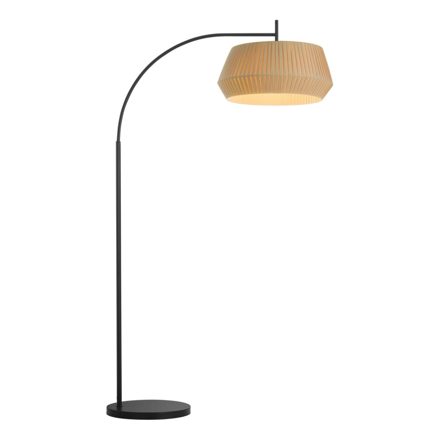 Nordlux - Grīdas stāvlampa DICTE 1xE27/60W/230V melna/bēša