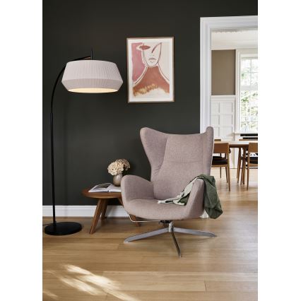 Nordlux - Grīdas stāvlampa DICTE 1xE27/60W/230V melna/bēša