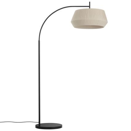 Nordlux - Grīdas stāvlampa DICTE 1xE27/60W/230V melna/bēša