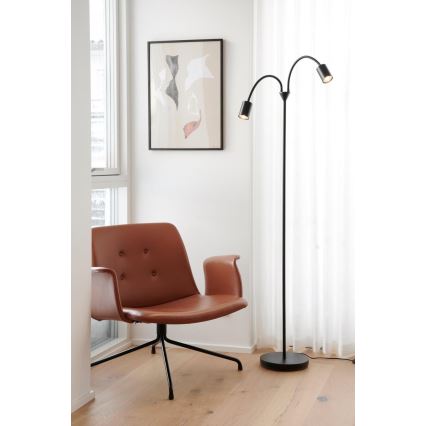 Nordlux - Grīdas stāvlampa EXPLORE 2xGU10/7W/230V melna