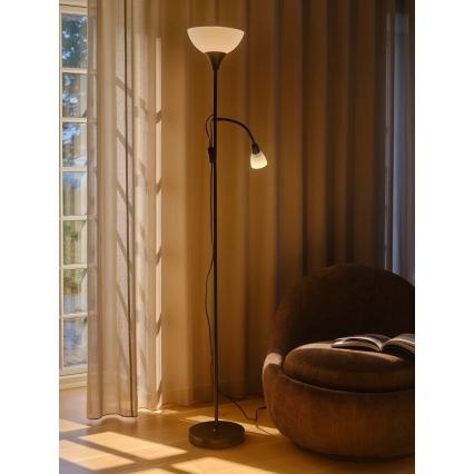 Nordlux - Grīdas stāvlampa LAURIA 1xE27/40W/230V + 1xE14/15W
