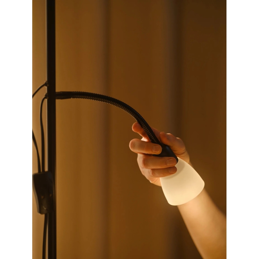 Nordlux - Grīdas stāvlampa LAURIA 1xE27/40W/230V + 1xE14/15W