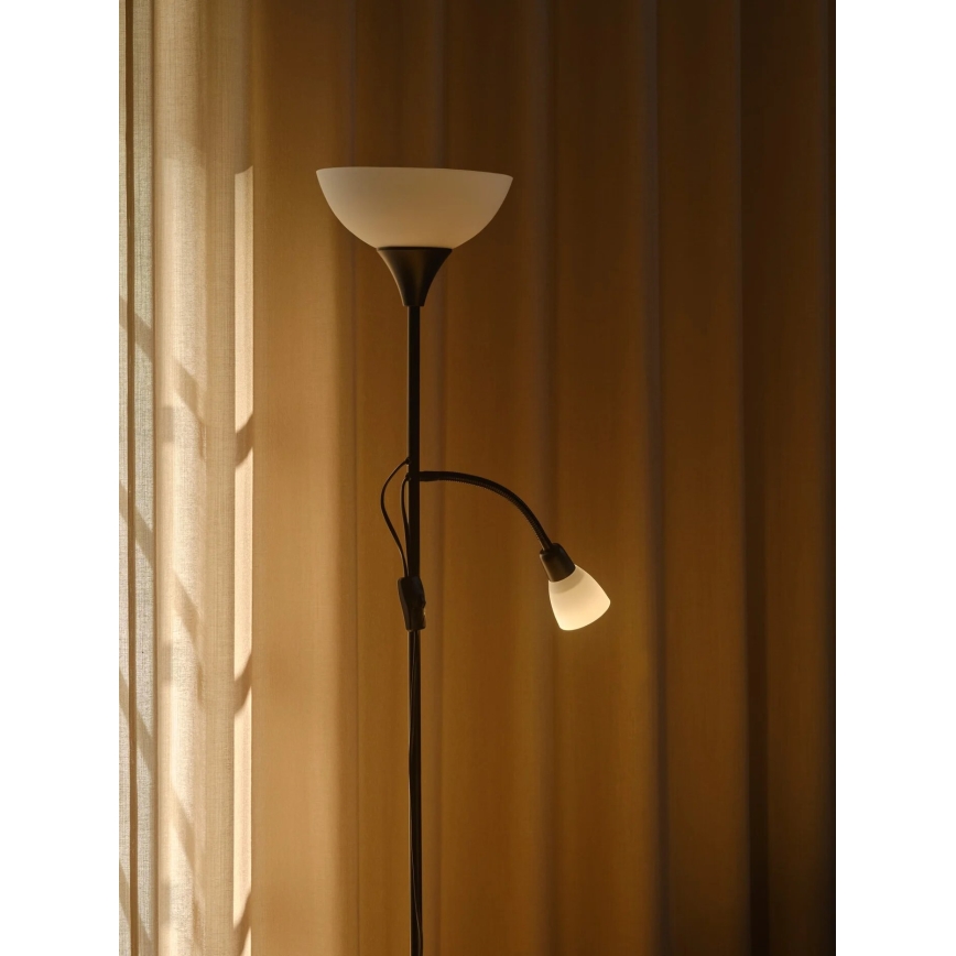 Nordlux - Grīdas stāvlampa LAURIA 1xE27/40W/230V + 1xE14/15W