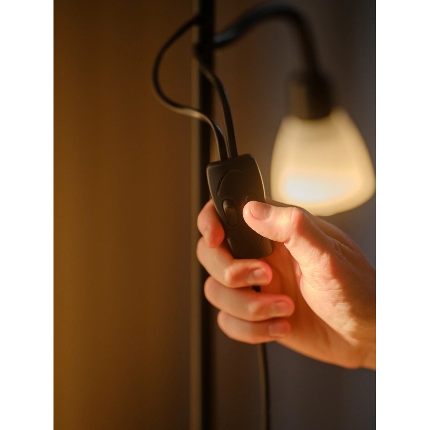 Nordlux - Grīdas stāvlampa LAURIA 1xE27/40W/230V + 1xE14/15W