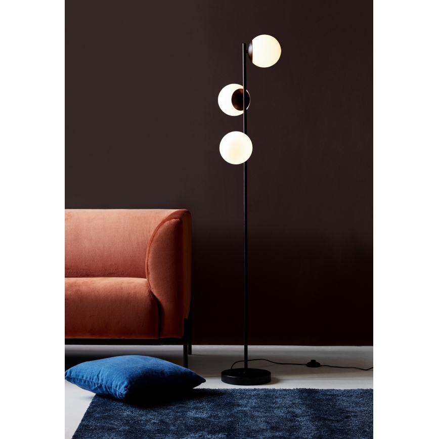 Nordlux - Grīdas stāvlampa LILLY 3xE14/25W/230V melna