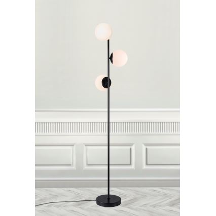 Nordlux - Grīdas stāvlampa LILLY 3xE14/25W/230V melna