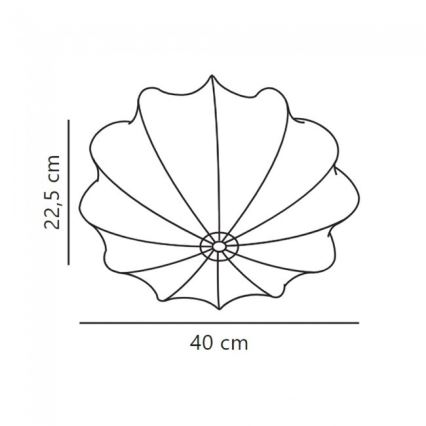Nordlux - Griestu lampa AERON 1xE27/40W/230V d. 40 cm