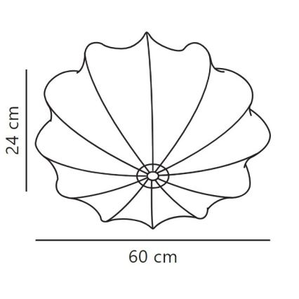 Nordlux - Griestu lampa AERON 3xE27/25W/230V d. 60 cm