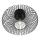 Nordlux - griestu lampa BERONI 1xE27/60W/230V Ø 40,3 cm melna