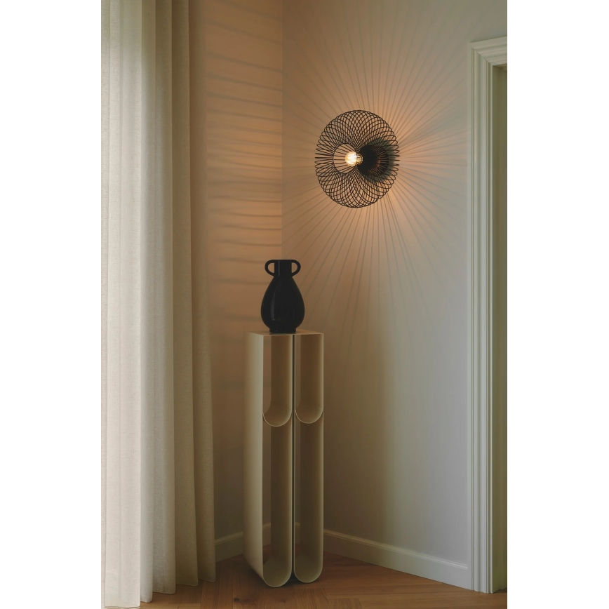 Nordlux - griestu lampa BERONI 1xE27/60W/230V Ø 40,3 cm melna