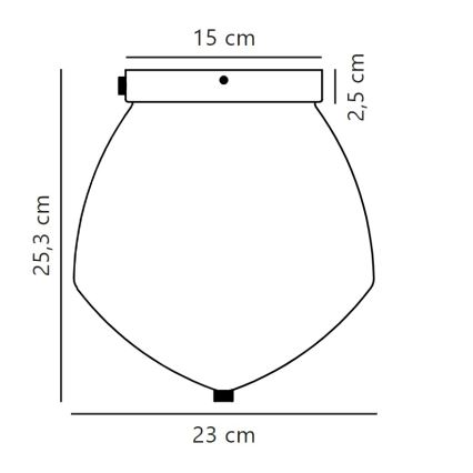 Nordlux - Griestu lampa ORBIFORM 1xE27/40W/230V zelta