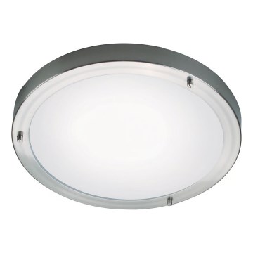 Nordlux - Griestu lampa vannas istabai ANCONA 2xE27/40W/230V IP43 Ø 31,5 cm matēts hroms