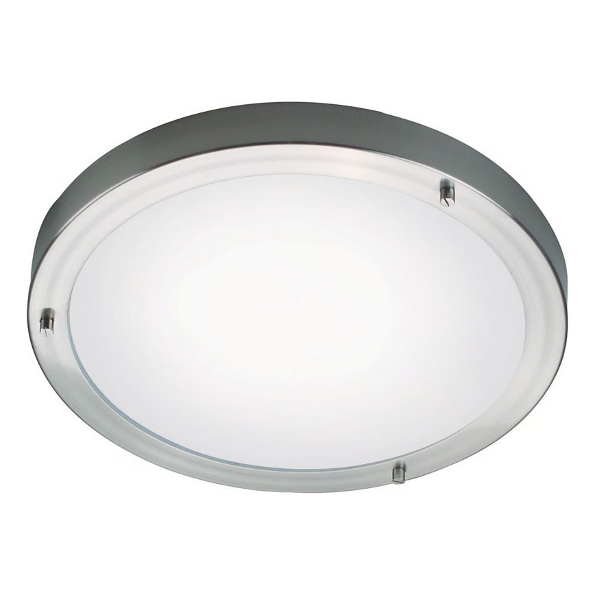 Nordlux - Griestu lampa vannas istabai ANCONA 2xE27/40W/230V IP43 Ø 31,5 cm matēts hroms