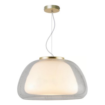 Nordlux - JELLY pakaramais lukturis uz kabeļa 1xE27/40W/230V balts/caurspīdīgs