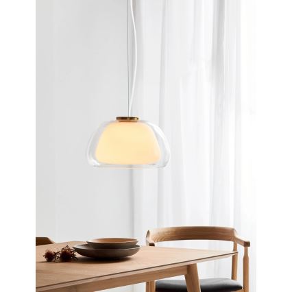 Nordlux - JELLY pakaramais lukturis uz kabeļa 1xE27/40W/230V balts/caurspīdīgs