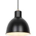 Nordlux - karājamā lampa POP uz troses, 1xE27/40W/230V, melna