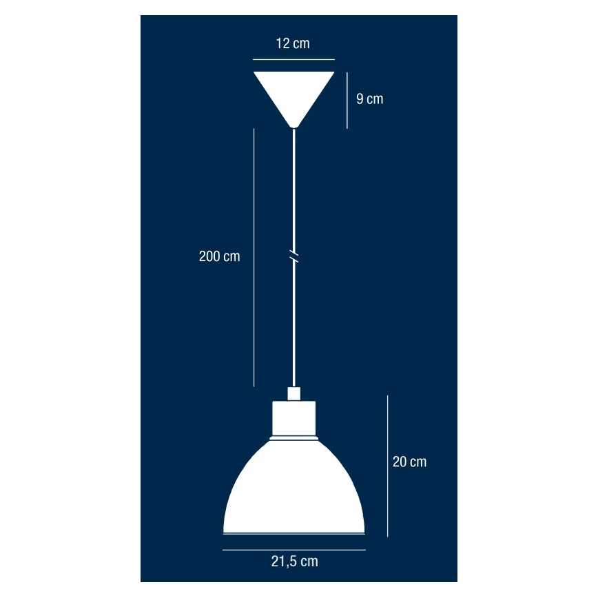 Nordlux - karājamā lampa POP uz troses, 1xE27/40W/230V, melna