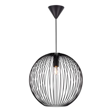 Nordlux - Karājama lampa uz vada BERONI 1xE27/60W/230V melna