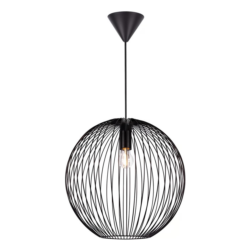 Nordlux - Karājama lampa uz vada BERONI 1xE27/60W/230V melna