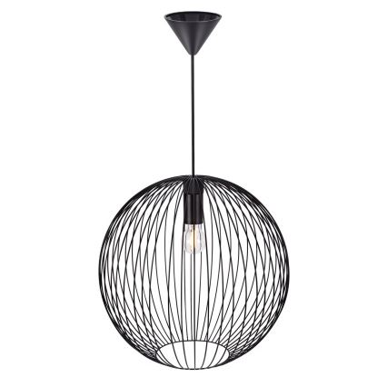 Nordlux - Karājama lampa uz vada BERONI 1xE27/60W/230V melna