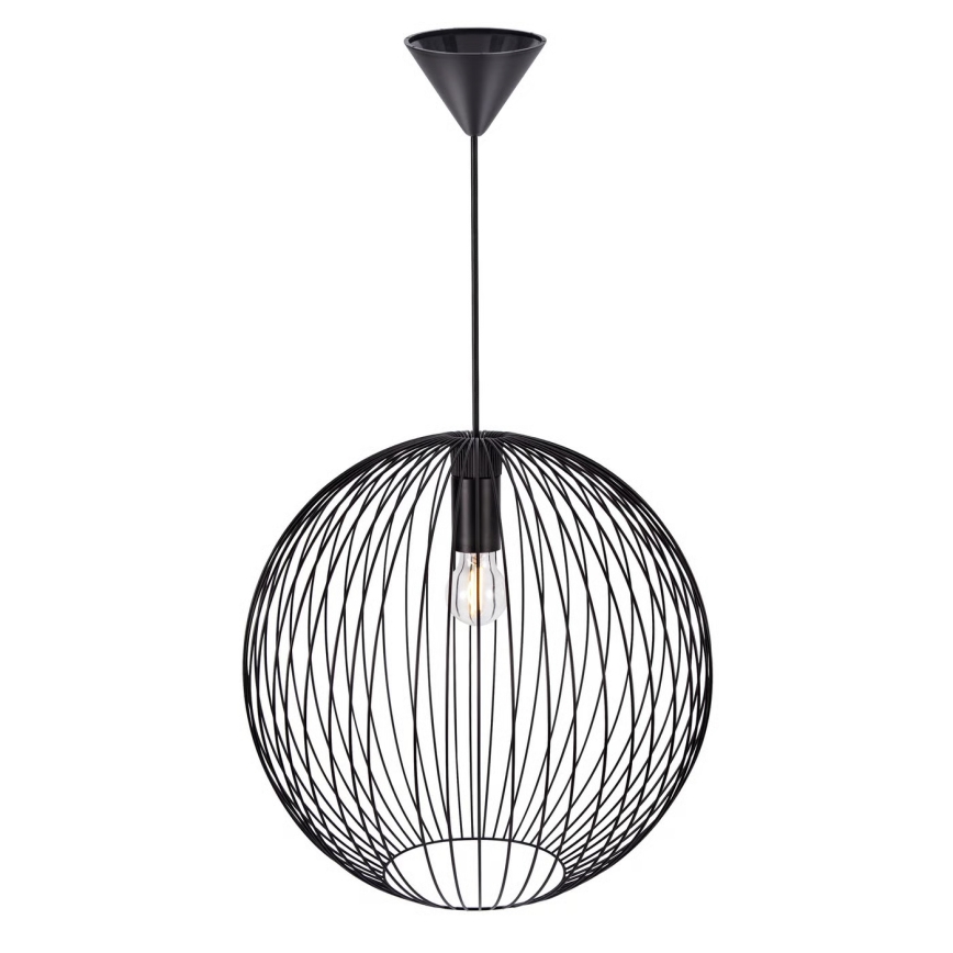 Nordlux - Karājama lampa uz vada BERONI 1xE27/60W/230V melna