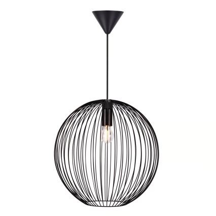 Nordlux - Karājama lampa uz vada BERONI 1xE27/60W/230V melna