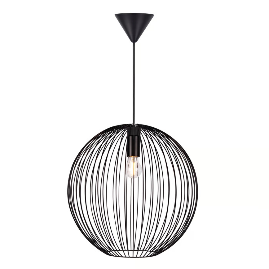 Nordlux - Karājama lampa uz vada BERONI 1xE27/60W/230V melna