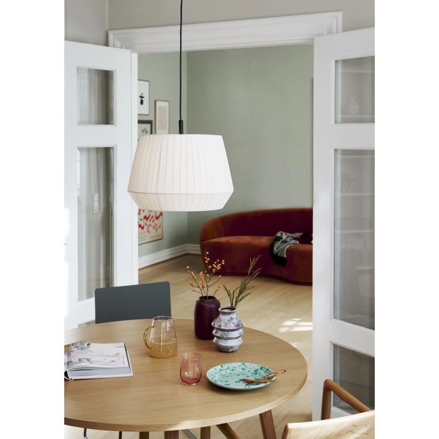 Nordlux - Karājoša lustra DICTE uz kabeļa, 1xE27/60W/230V, Ø40 cm, balta