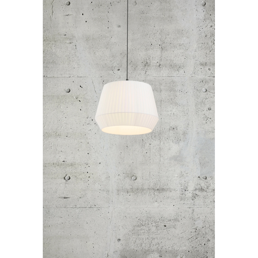 Nordlux - Karājoša lustra DICTE uz kabeļa, 1xE27/60W/230V, Ø40 cm, balta