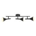 Nordlux - KELVIS virziena gaismeklis 3xGU10/12W/230V, melns