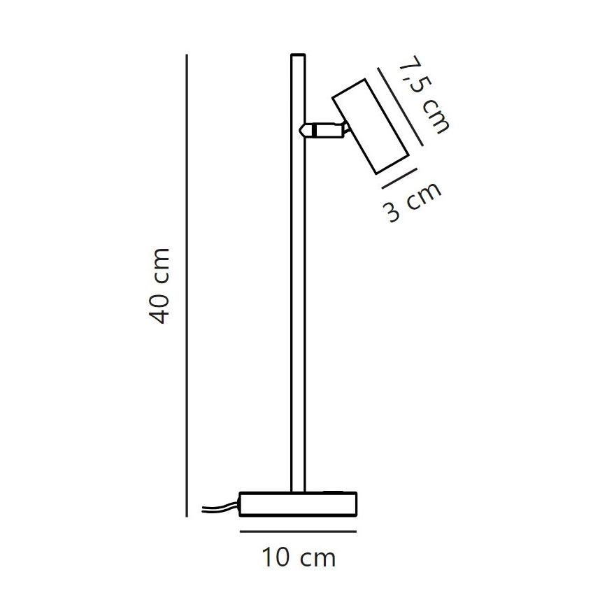 Nordlux - LED Aptumšojama galda lampa OMARI LED/3,2W/230V melna
